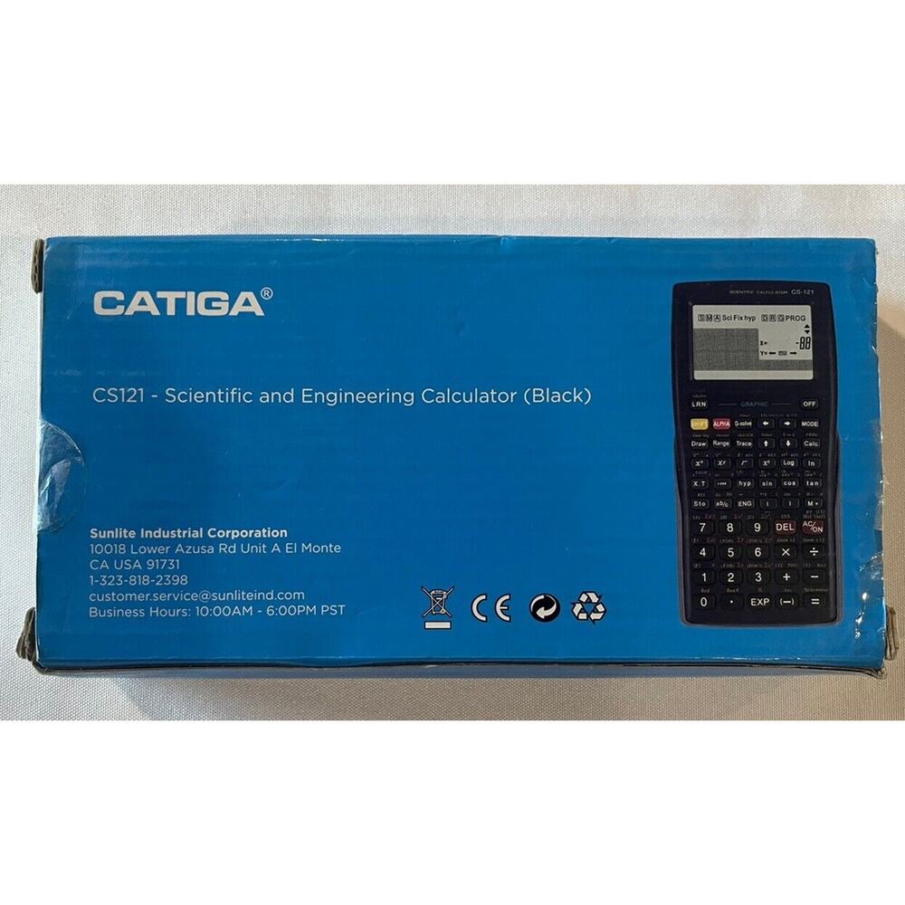 Catiga CS-229 Scientific and Engineering Calculator w/ Graphic Functions Black